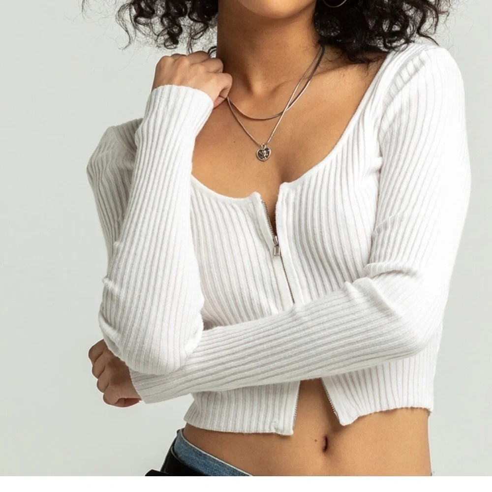 RSQ & Full Tilt Bundle Long Sleeve Sweater T-Shirt Bundle XS/S Cropped Top Basic